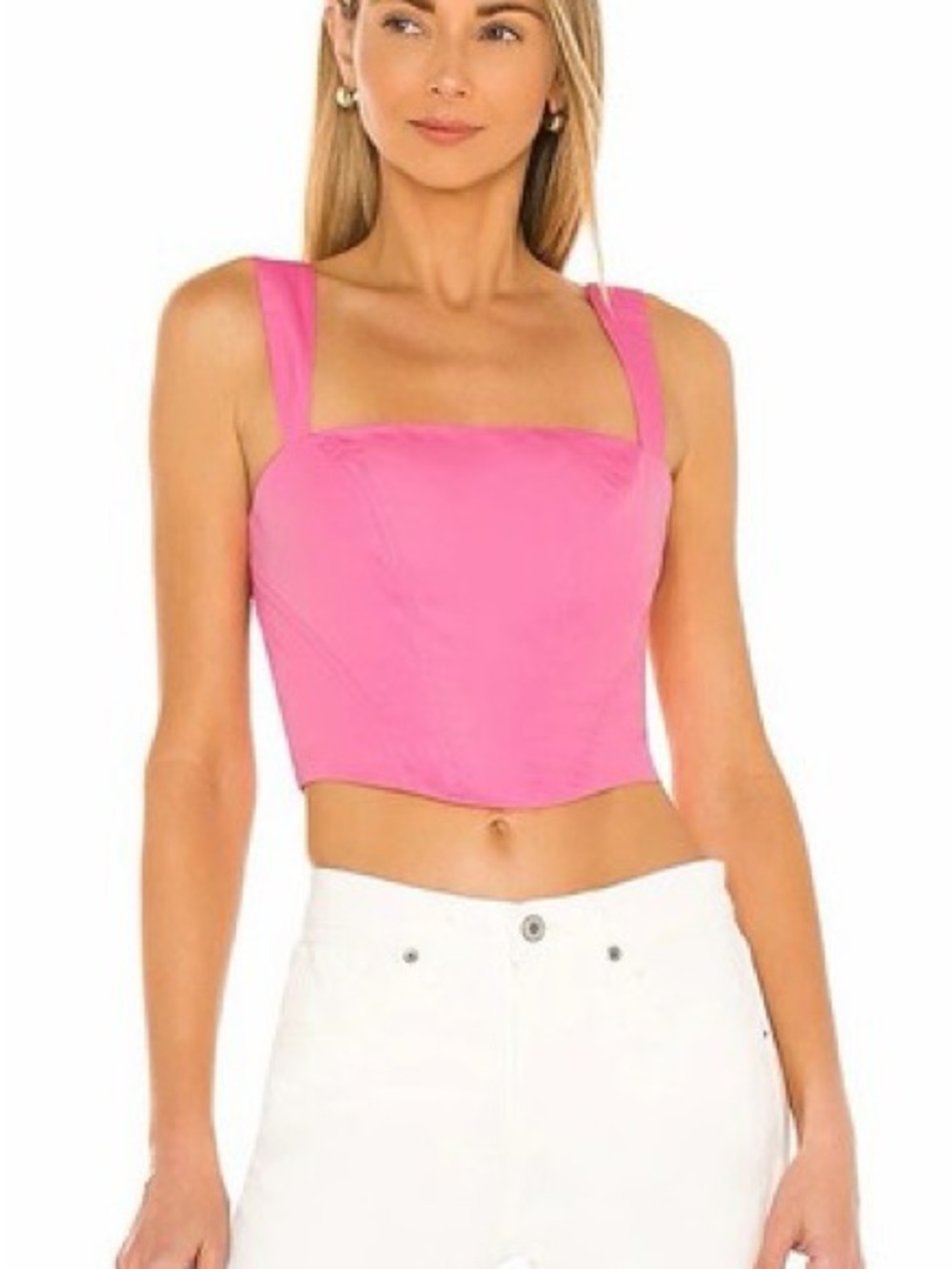 Amanda Uprichard X REVOLVE Petrova Top Hot Pink